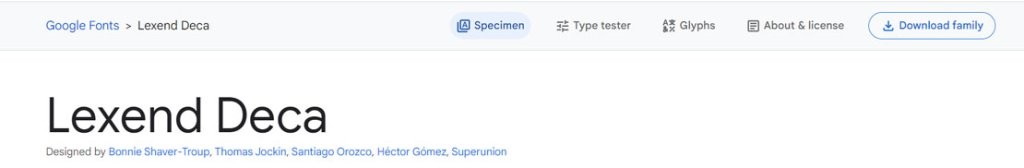 Download font family