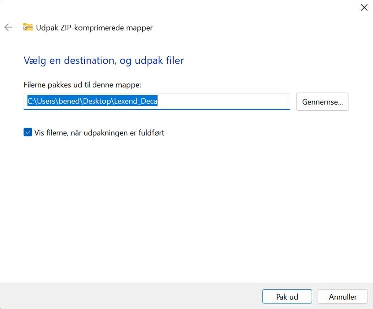Vælg destination af dine Google Fonte