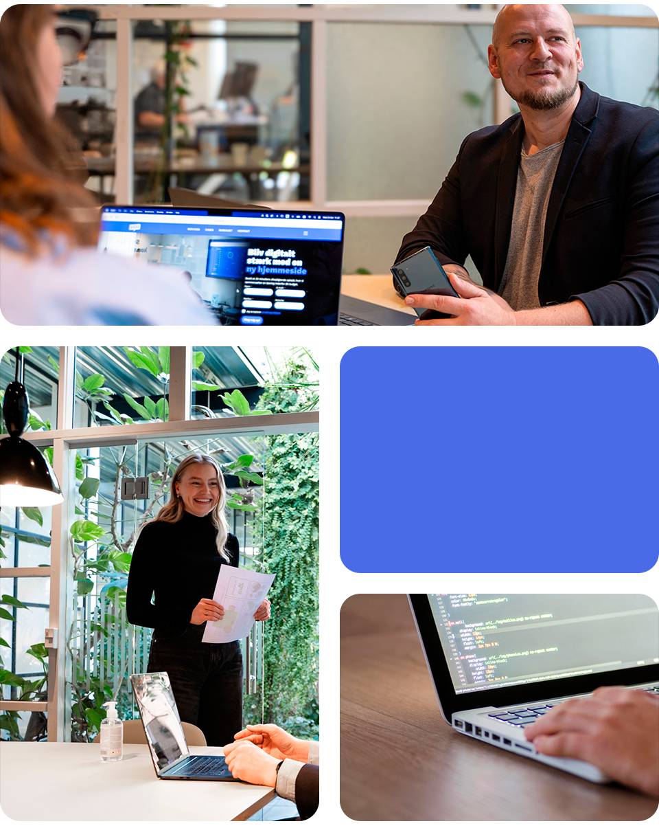 Responsiv ny hjemmeside optimeret til desktop, tablet og mobil